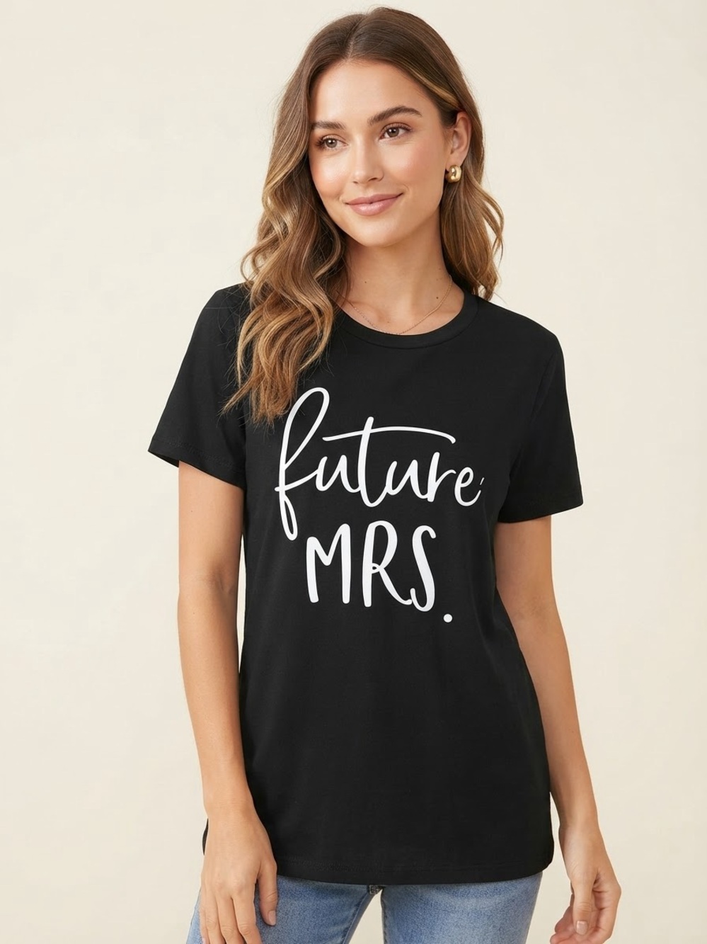 Future Mrs. Black Graphic Tee - Women
